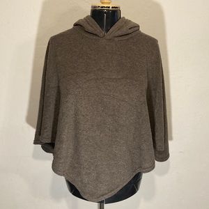 Awesome Wear Made in the USA One Size Brown Poncho Sweater